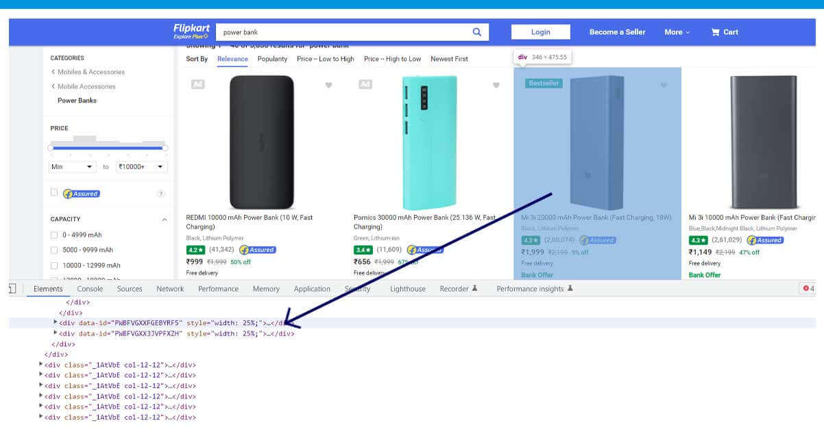 Example-Result-of-Web-Scraped-Flipkart-Products-Data